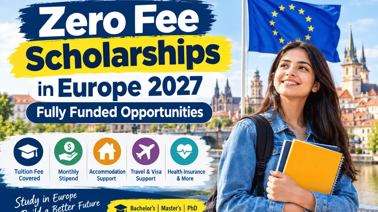 Zero Fee Scholarships in Europe
